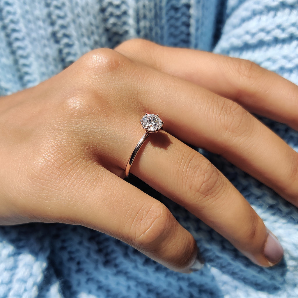 Round Cut Solitaire Engagement Ring