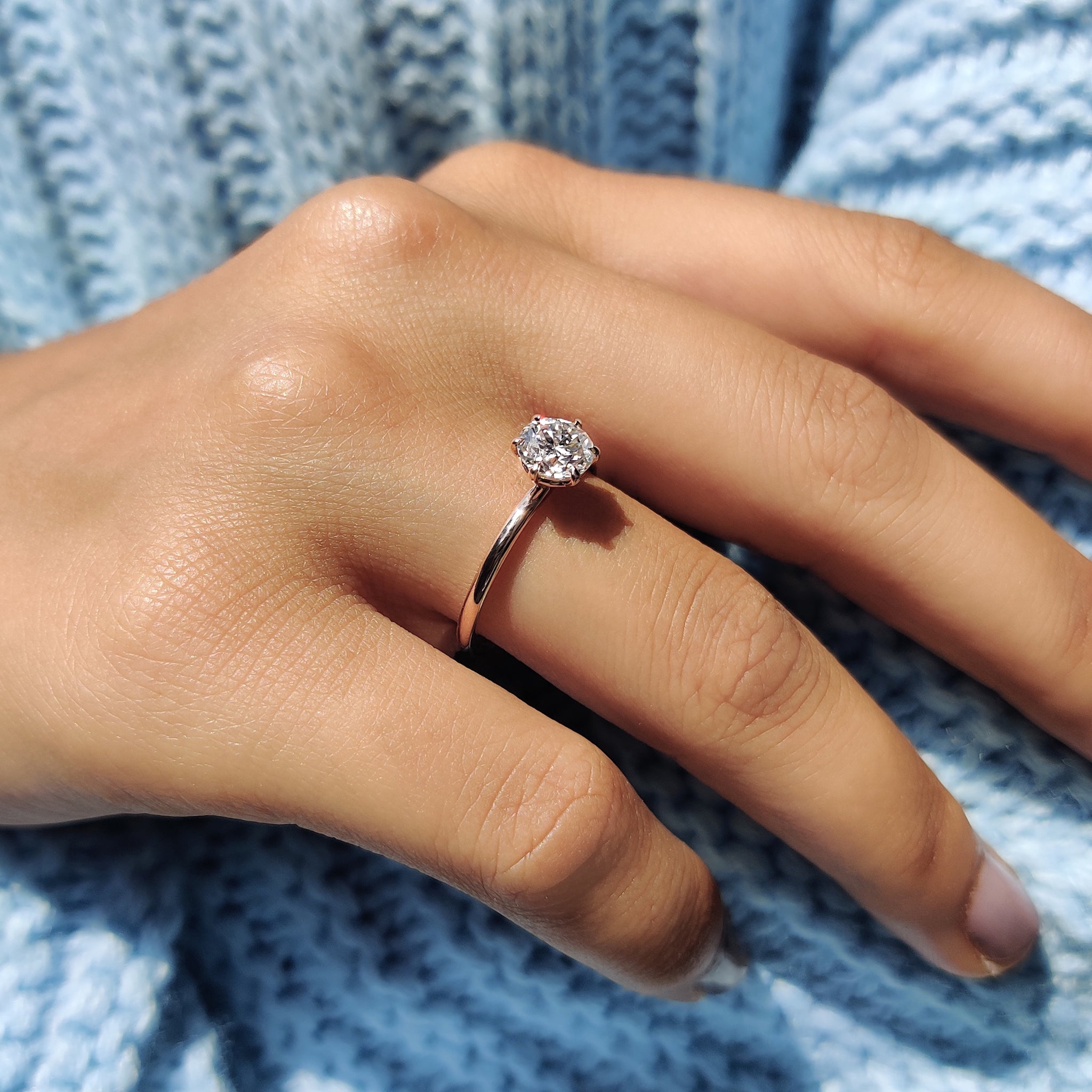 Round Cut Solitaire Engagement Ring