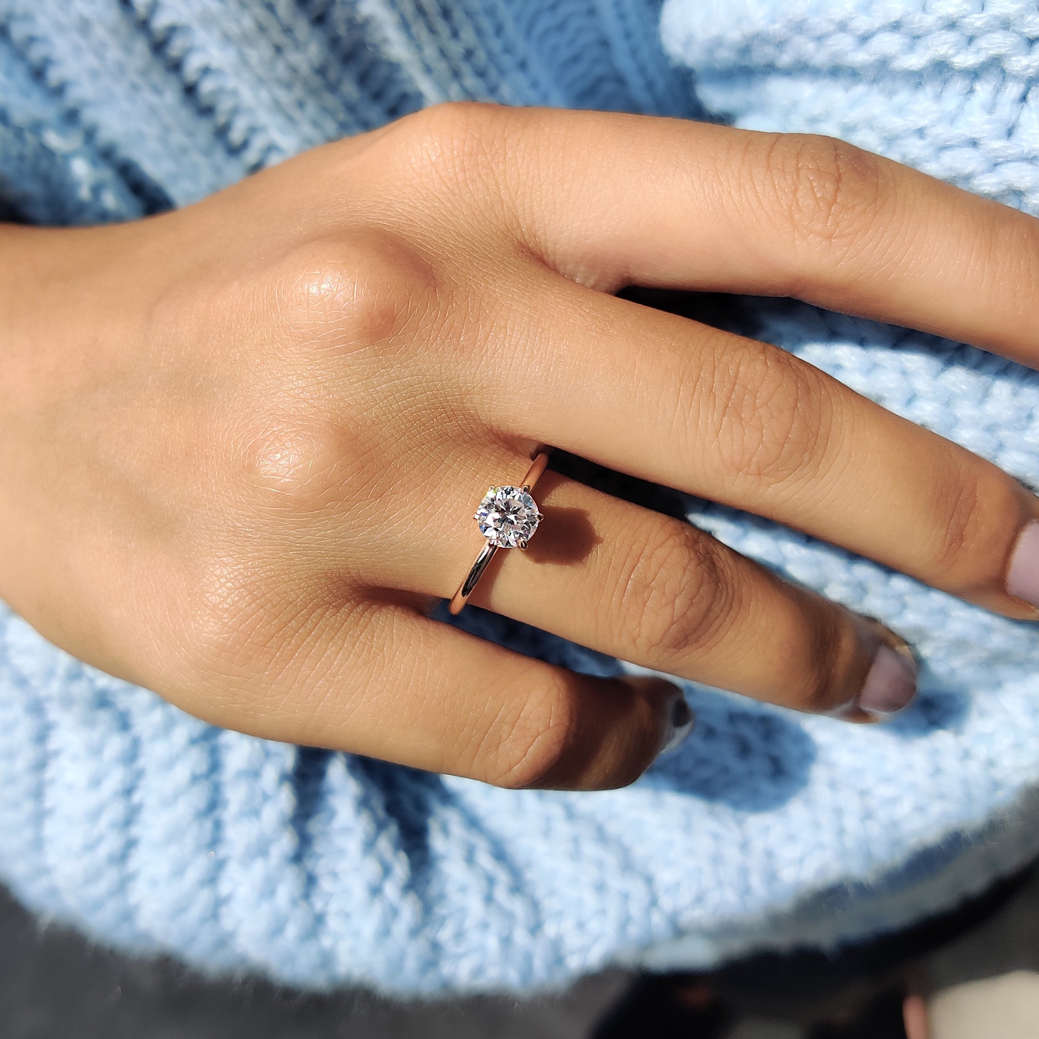 Round Cut Solitaire Engagement Ring