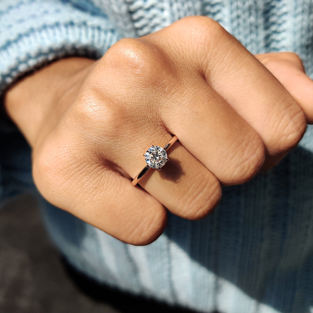 Round Cut Solitaire Engagement Ring