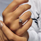 Hidden Halo Oval Cut Engagement Ring
