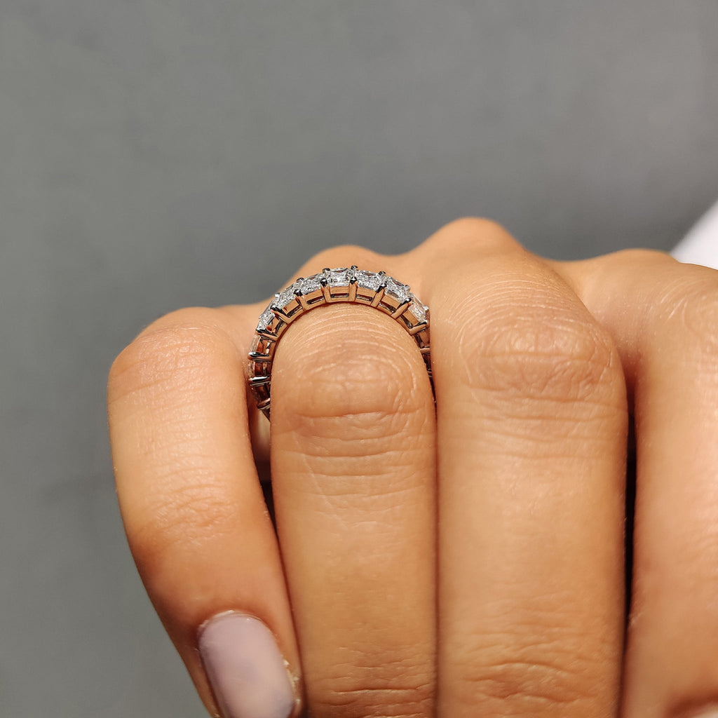 Emerald Wedding Band - Full Eternity
