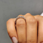 Emerald Wedding Band - Full Eternity