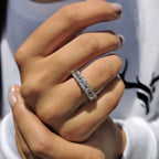 Emerald Cut Eternity Band with Prong Set For Women