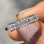 Baguette And Round Wedding Band With Prong Set For Women