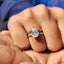 Oval Solitaire Engagement Ring In Double Shank Style