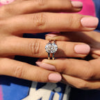 Oval Solitaire Engagement Ring In Double Shank Style