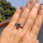 Channel Set Oval Cut Moissanite Ring