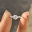 Round Rose Cut Solitaire Engagement Ring