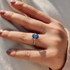 5 Stone Emerald Cut Engagement Ring