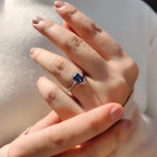 5 Stone Emerald Cut Engagement Ring