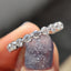 Half Eternity Round cut wedding band
