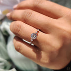 5 Diamond Engagement Ring With Round Cut