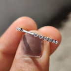 Unique Wedding Band - Round Diamonds