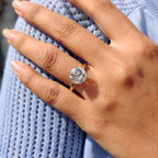 Round Old European Cut Engagement Ring