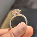Round Old European Cut Engagement Ring