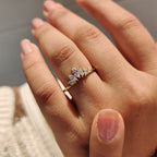 Tiara Marquise Diamond Wedding Band