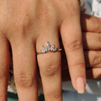 Tiara Marquise Diamond Wedding Band