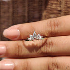 Tiara Marquise Diamond Wedding Band