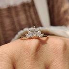 Tiara Marquise Diamond Wedding Band