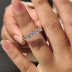 Round Diamond 5 Stone Wedding Band