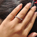Marquise Diamond Band In Shared Prong Style