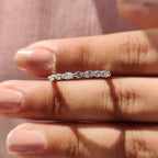 Marquise Diamond Band In Shared Prong Style