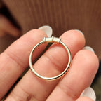 Baguette And Round Cut Yellow Gold Diamond Wedding Band