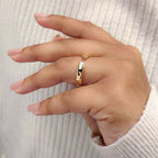 Open Gap Classic Gold Wedding Band