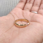 Open Gap Classic Gold Wedding Band