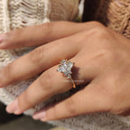 5 Stone Engagement Ring With Two Baguette Side Stone