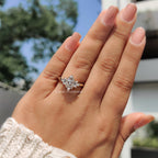 5 Stone Engagement Ring With Two Baguette Side Stone