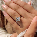 5 Stone Engagement Ring With Two Baguette Side Stone