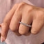 Emerald Cut Diamond Band - Gold Eternity