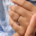 Yellow Gold Wedding Band - Round Diamond