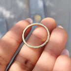 Yellow Gold Wedding Band - Round Diamond