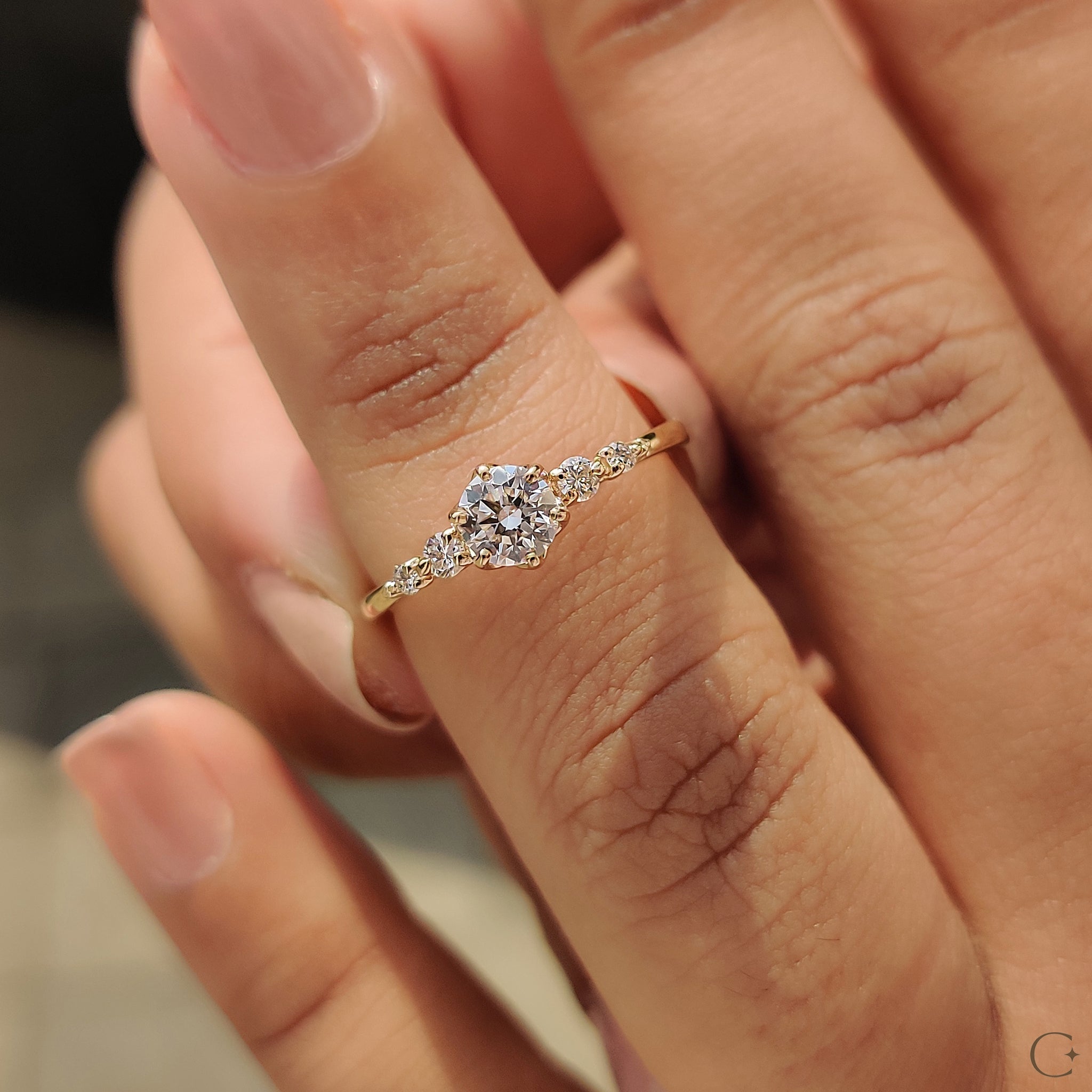 Round Cut 5 Stone Diamond Ring