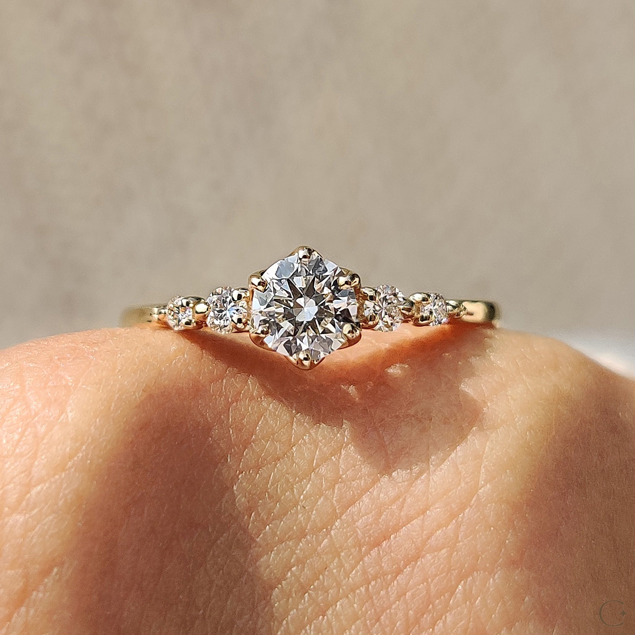 Round Cut 5 Stone Diamond Ring