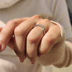 Round Diamond Crown Wedding Band In U Shaped