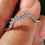 Round Diamond Crown Wedding Band In U Shaped