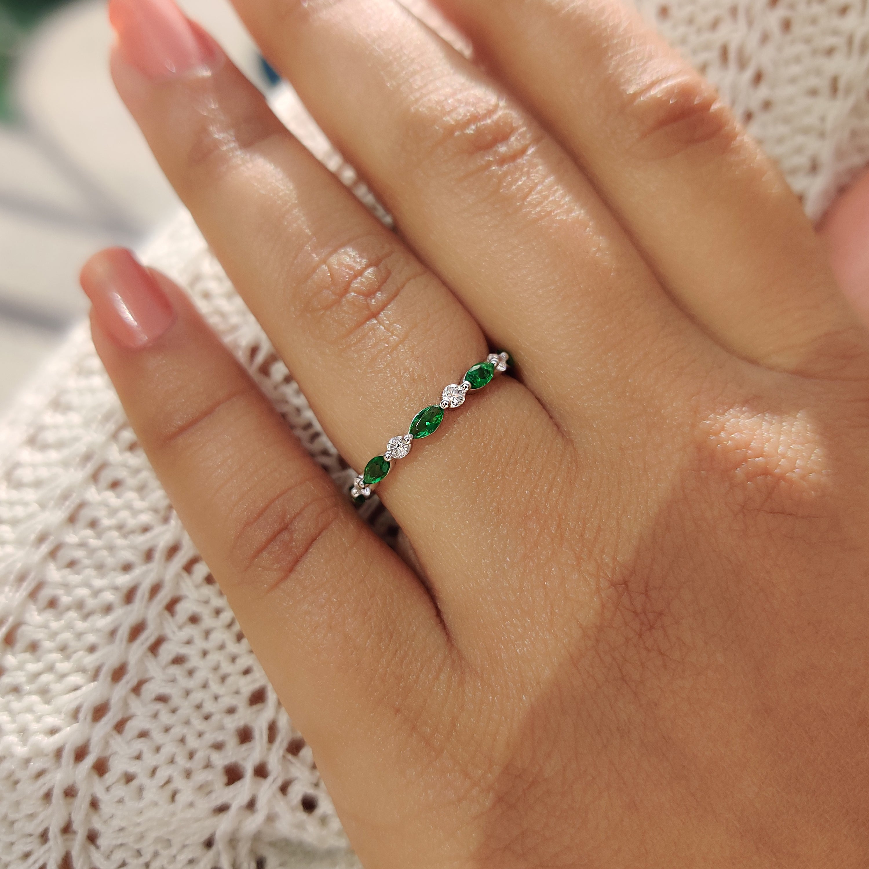 Eternity Marquise And Round Wedding Band