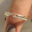 Lab Grown Round Cut Double Row Diamond Band