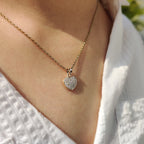 Round Diamond Heart Shape Pendant