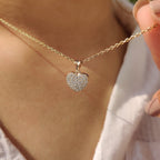 Round Diamond Heart Shape Pendant