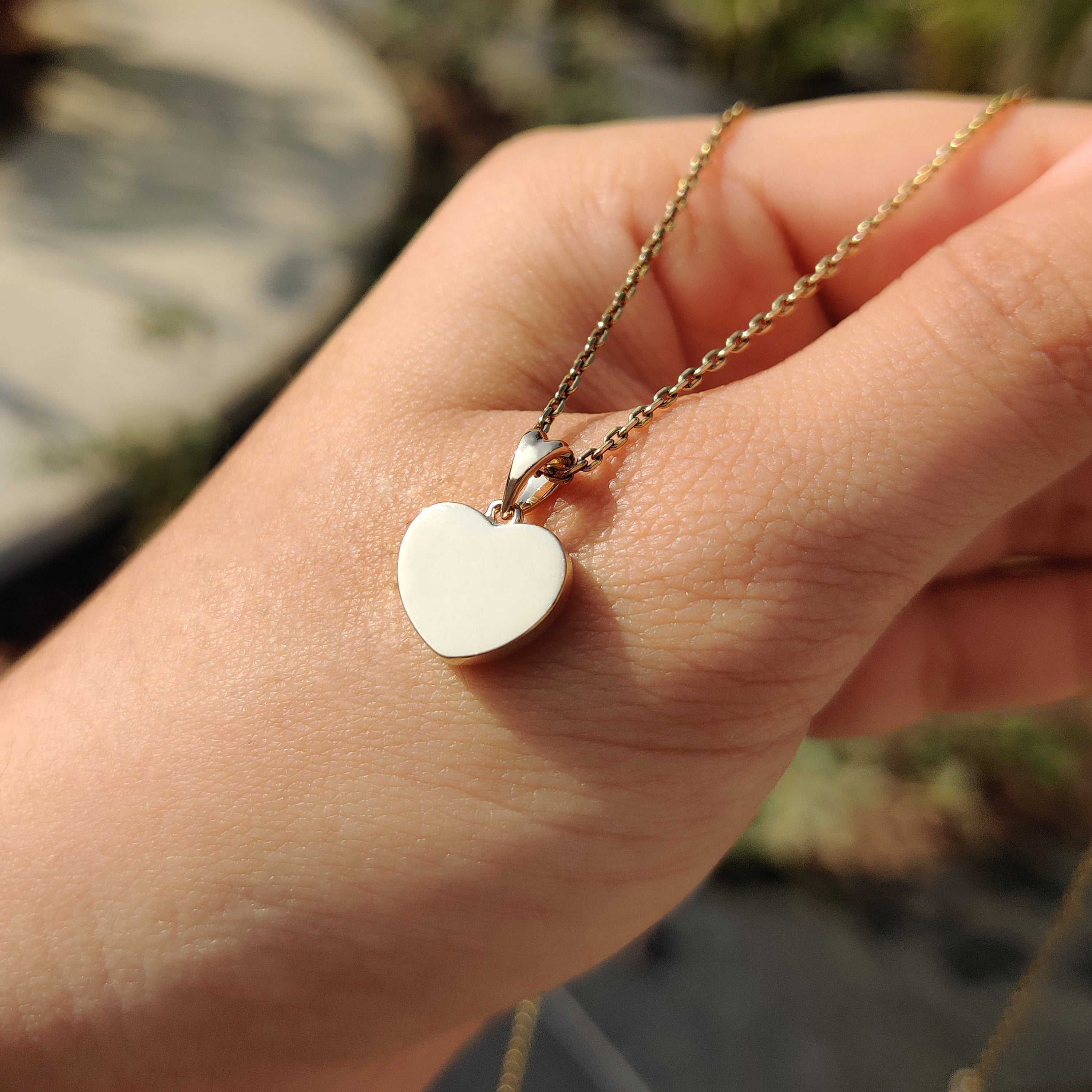 Round Diamond Heart Shape Pendant