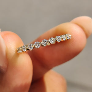 Round Diamond Yellow Gold Eternity Band