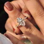 Marquise Cut Diamond Ring With Tulip Prong