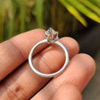 Old European Marquise Cut Ring In Pave Style