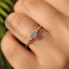 Round Diamond Ring with Round Side Stone