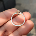 5 Stone Engagement Ring With Round Diamond